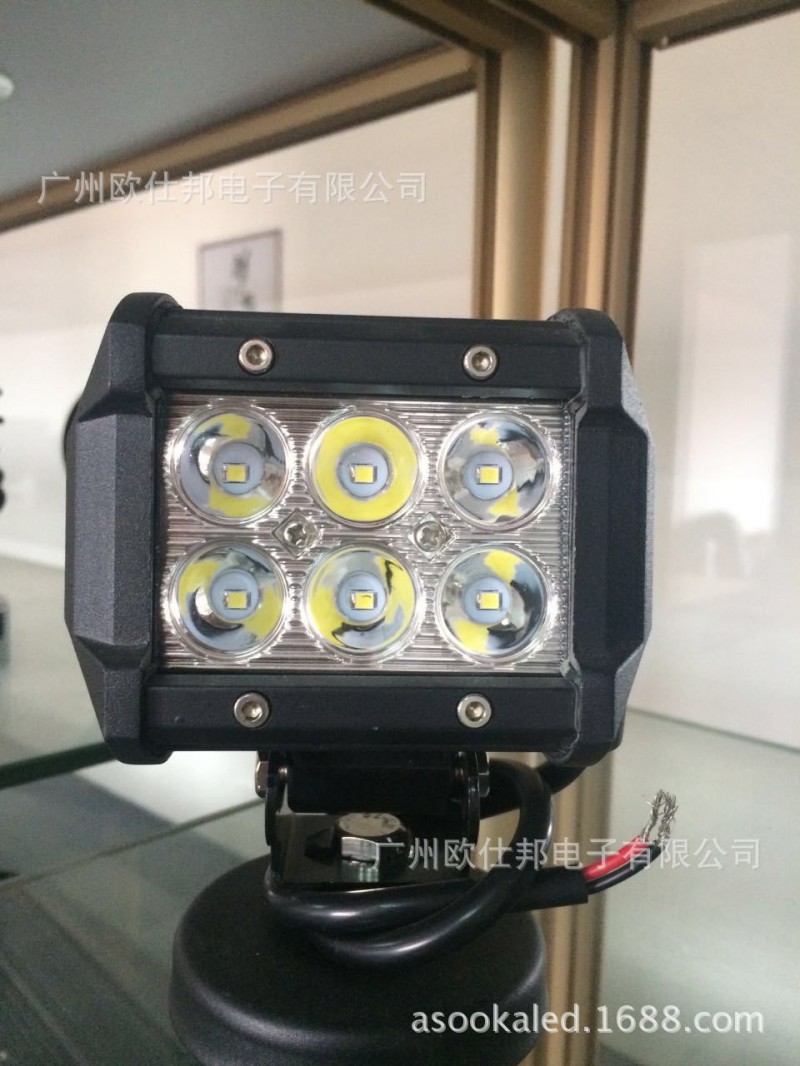 現貨直銷 18W led工作燈 科瑞CREE LED長條射燈 高亮越野車頂燈工廠,批發,進口,代購