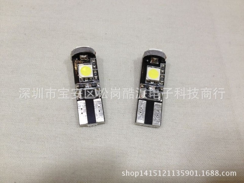 LED示寬燈 T10-3SMD-5050 正白 帶解碼 CANBUS 閱讀燈、牌照燈工廠,批發,進口,代購