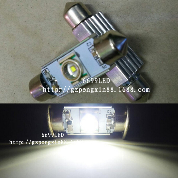 汽車LED 雙尖CREE-1SMD 5W 36MM 閱讀燈 車頂燈 尾箱燈 示寬燈工廠,批發,進口,代購