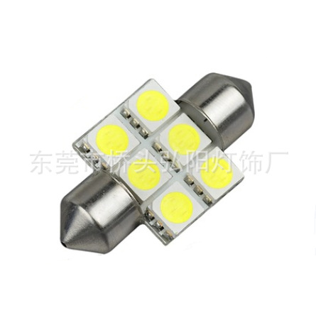 弘陽供應31MM   5050  6SMD 高亮普通汽車車頂燈 LED閱讀燈工廠,批發,進口,代購