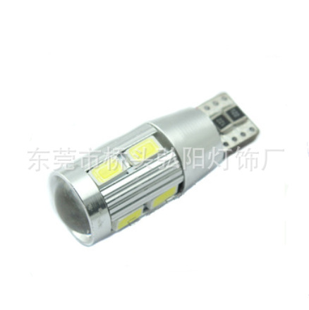 弘陽供應T10   5730  10SMD 高亮帶透鏡汽車機表燈 LED解碼燈工廠,批發,進口,代購