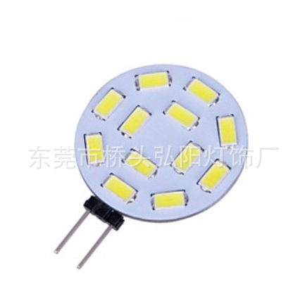 弘陽供應G4   5730   12SMD 高亮無極橫流10—30V汽車裝飾燈工廠,批發,進口,代購