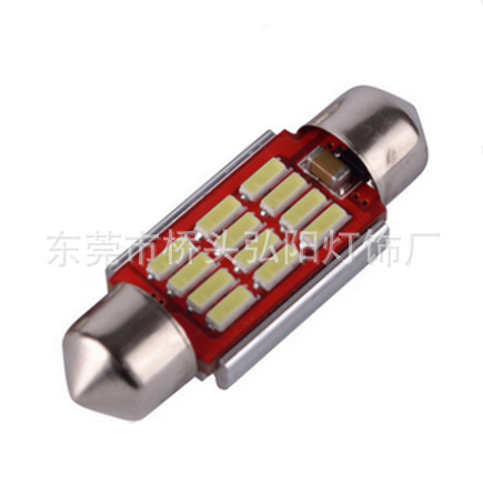 弘陽供應新款36MM   4014   12SMD 高亮解碼橫流 LED汽車車頂燈工廠,批發,進口,代購