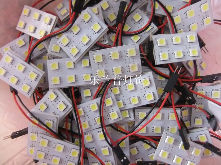 5050車頂燈6SMD 高亮車廂燈熱銷閱讀燈 房燈帶雙尖彈簧工廠,批發,進口,代購