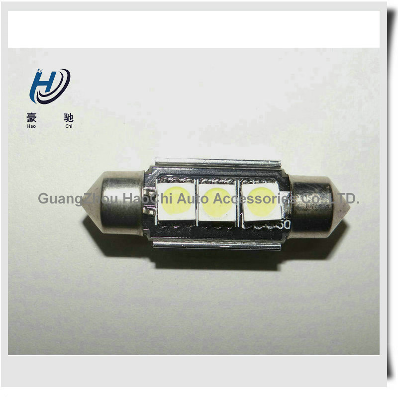 汽車超亮LED雙尖 3SMD-5050-39MM canbus 寶馬專用帶散熱車頂燈工廠,批發,進口,代購