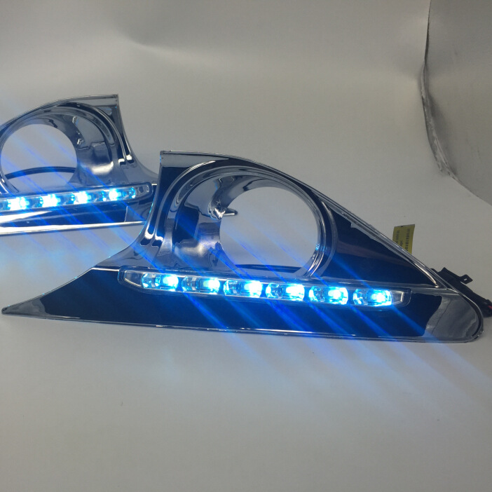 豐田12-13款豪華版凱美瑞專用日行燈 LED燈冰藍款 廠傢直銷工廠,批發,進口,代購