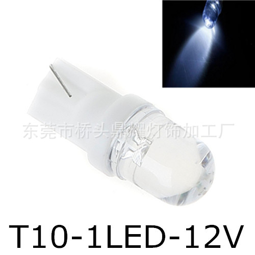 T10-1LED 機表/示寬燈 插泡 圓頭12V車燈 白光工廠,批發,進口,代購