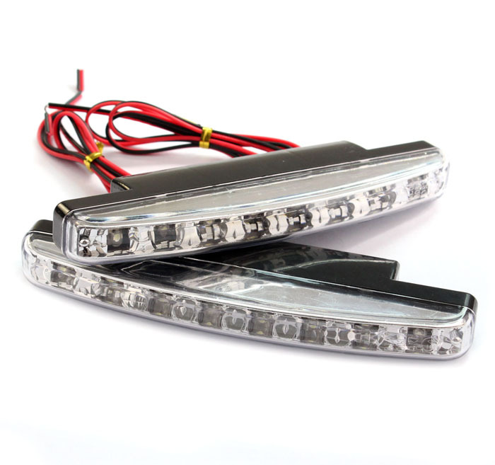 8LED日間行車燈 日行燈 高亮 節能 汽車裝飾燈 汽車LED led工廠,批發,進口,代購