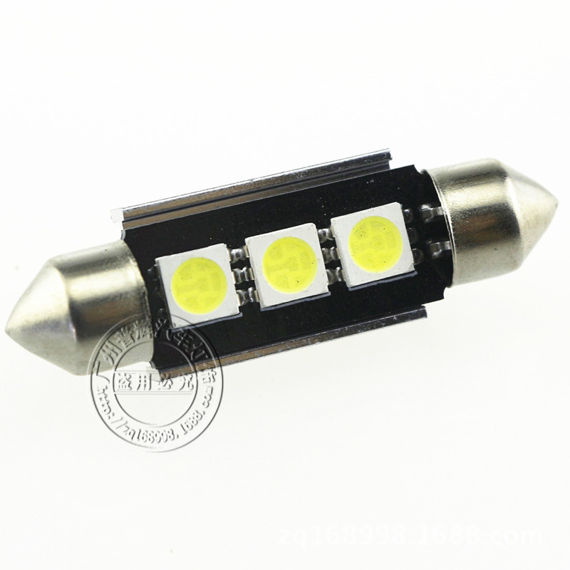 汽車led車頂燈 解碼雙尖canbus 39MM 5050 3SMD 牌照燈 led閱讀燈工廠,批發,進口,代購