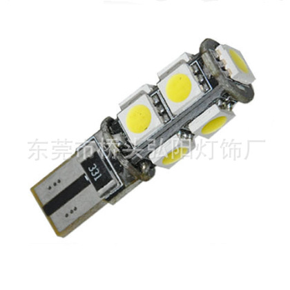 弘陽供應T10   5050  9SMD 高亮不解碼汽車閱讀燈 LED機表燈工廠,批發,進口,代購