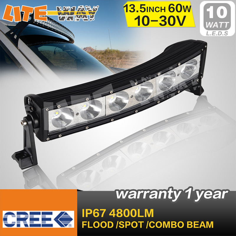 liteway廠傢直銷 13.5“ 60w CREE LED長條越野車燈 越野車頂燈工廠,批發,進口,代購