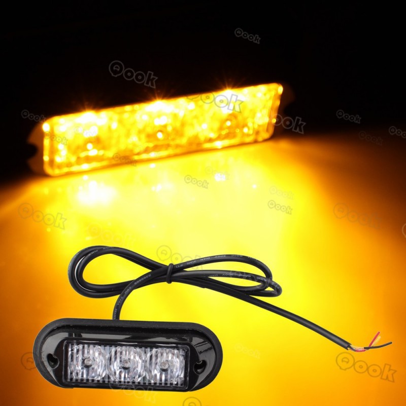 3 大功率燈珠 黃光 3W DC12V 卡車汽車爆閃燈  (JHZG99)工廠,批發,進口,代購