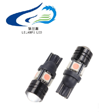 T10 示寬燈 LED 改裝後霧燈 帶透鏡聚光+散光 汽車小燈泡W5工廠,批發,進口,代購