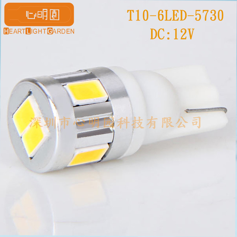 LED汽車燈 機表燈 示寬燈 車牌燈 車門燈 T10 6SMD 5730 LED燈泡批發・進口・工廠・代買・代購
