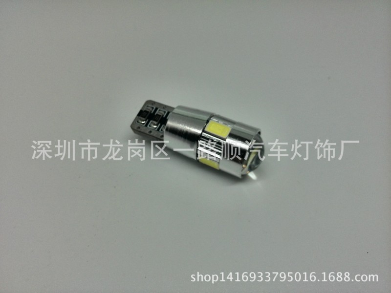 汽車LED T10-5630示寬燈 5630-6SMD 高亮解碼示寬燈 散光+聚光工廠,批發,進口,代購