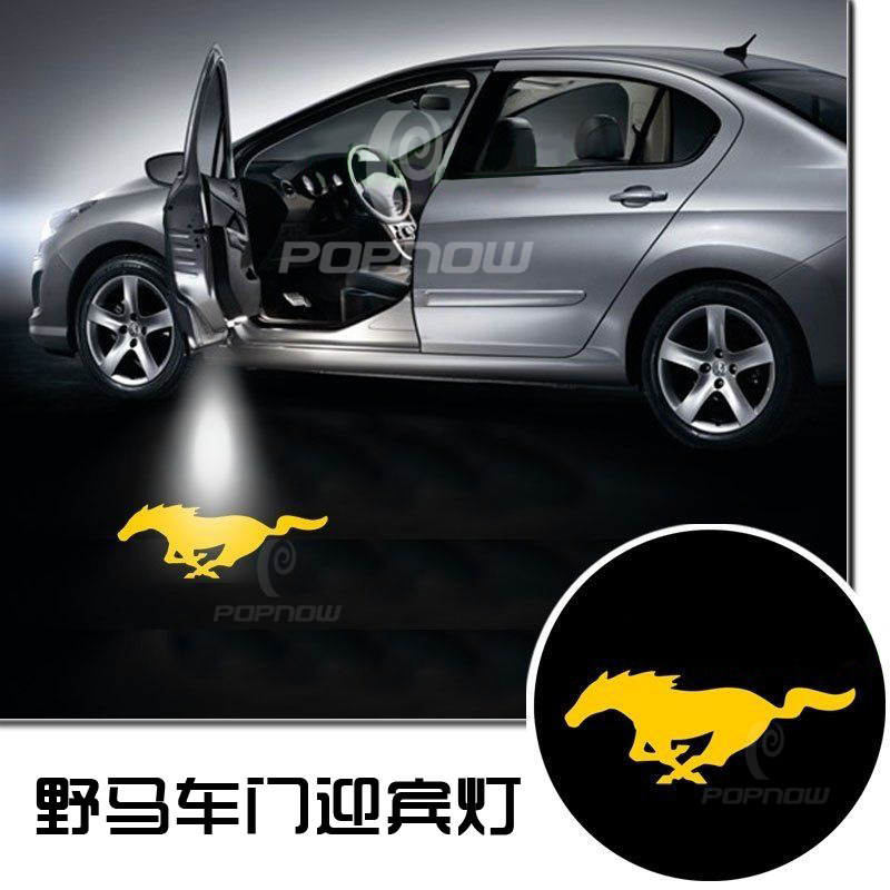 福特汽車迎賓燈 福特野馬F250 F350 FX4 ST投影鐳射燈車門照地燈工廠,批發,進口,代購