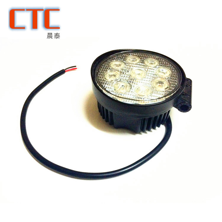 晨泰27W LED工作燈 黃光圓型叉車燈LED WORK LIGHT 廠傢直銷工廠,批發,進口,代購