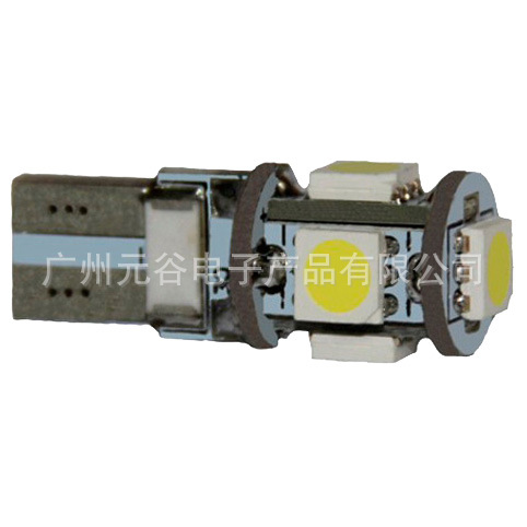 新款汽車5smd LED 超高亮 T10解碼七彩爆閃燈示寬燈工廠,批發,進口,代購