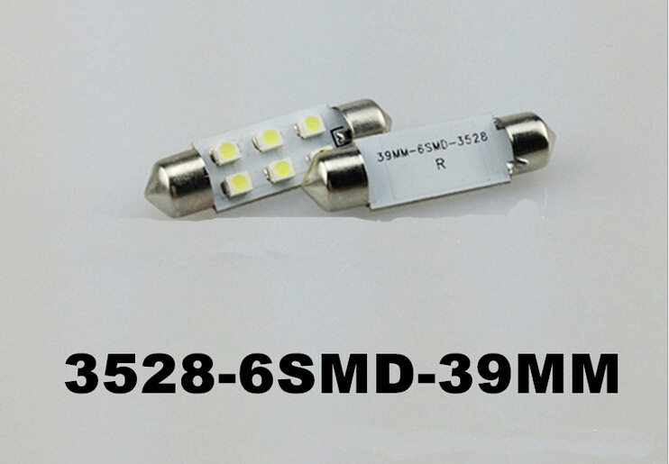 雙尖39MM-6SMD-1210閱讀燈車頂牌照後備箱汽車用品批發工廠,批發,進口,代購