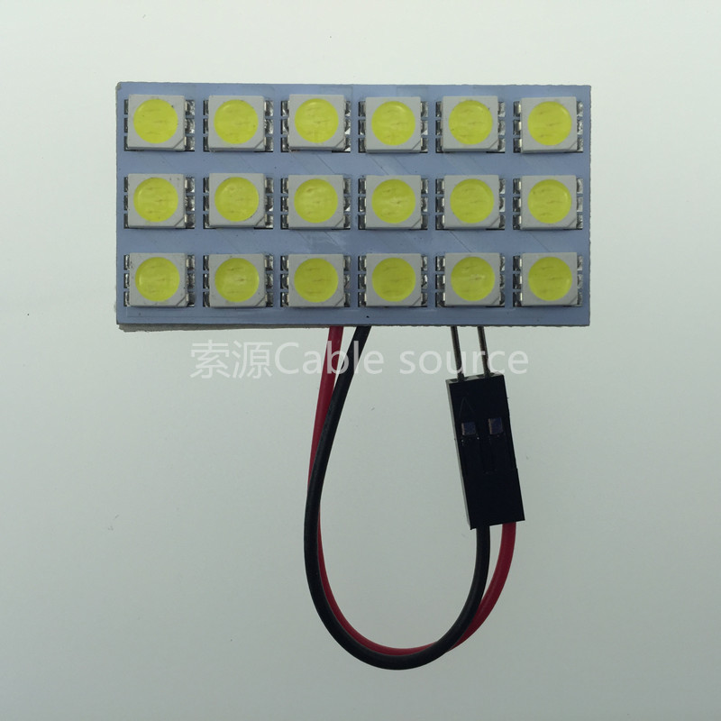 超亮5050-18SMD LED閱讀燈室內燈車廂燈車頂燈後備箱燈T10雙尖燈工廠,批發,進口,代購