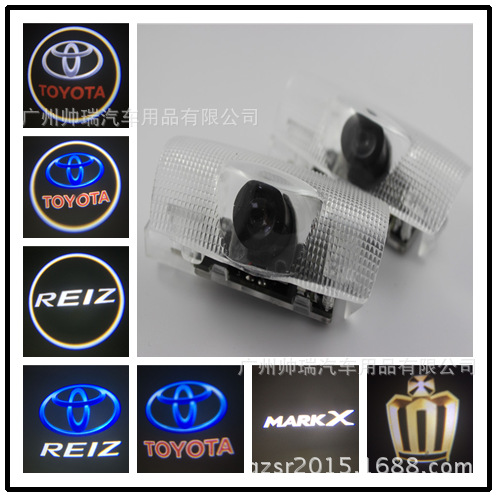豐田TOYOTA 皇冠 蘭德酷路澤 普拉多專用高清迎賓車門燈 鐳射燈工廠,批發,進口,代購