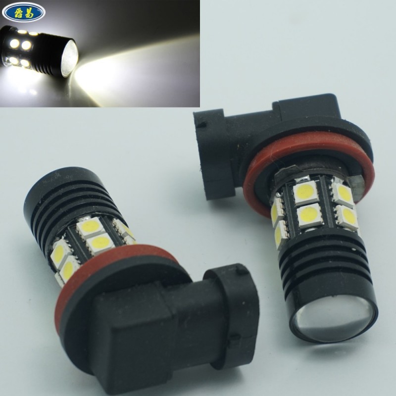 外貿 黑鋒 H8H11 7W CREE 5050 12smd 汽車LED霧燈 led大功率車燈工廠,批發,進口,代購