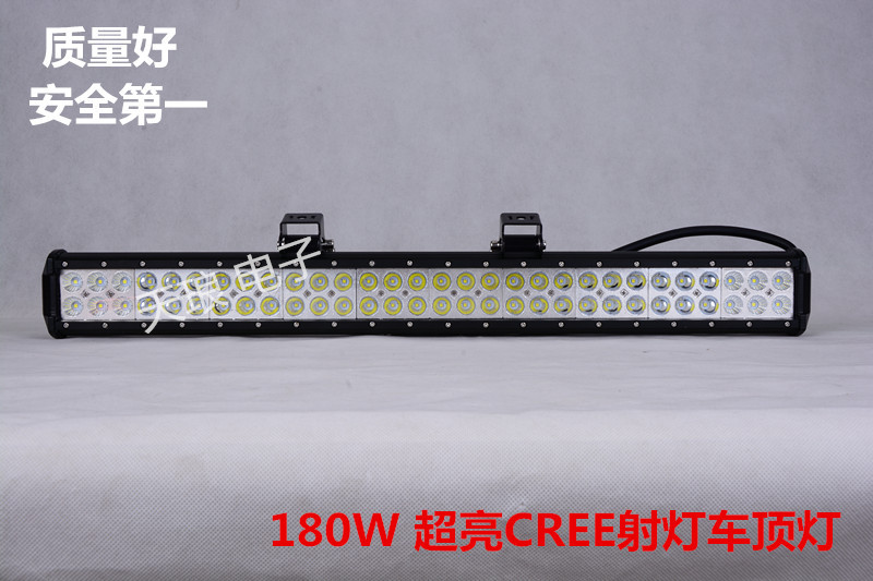 美國CREE汽車LED射燈180W 長條前杠燈越野車超亮大燈車頂燈工廠,批發,進口,代購