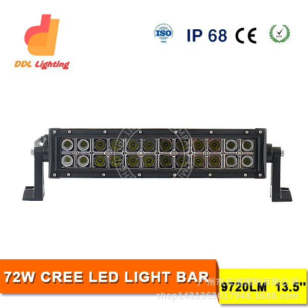 廠傢新款CREE 72W LED長條燈 螺絲款雙排長條燈越野車頂燈射燈工廠,批發,進口,代購