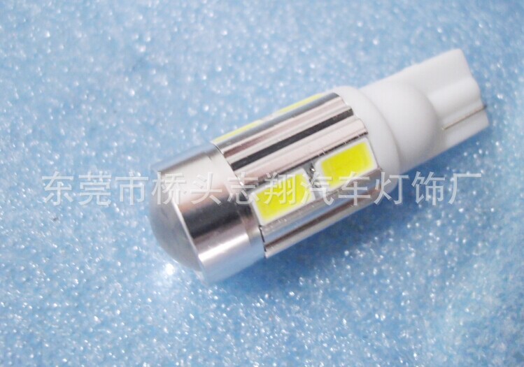 寬壓T10-10SMD-5730加透鏡 LED車燈 歡迎選購汽車改裝用品工廠,批發,進口,代購