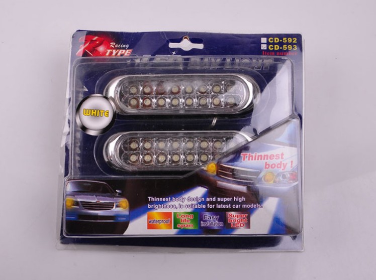 廠傢直銷紅/藍/白三色可選2*16led車燈/12v/24v多選工廠,批發,進口,代購