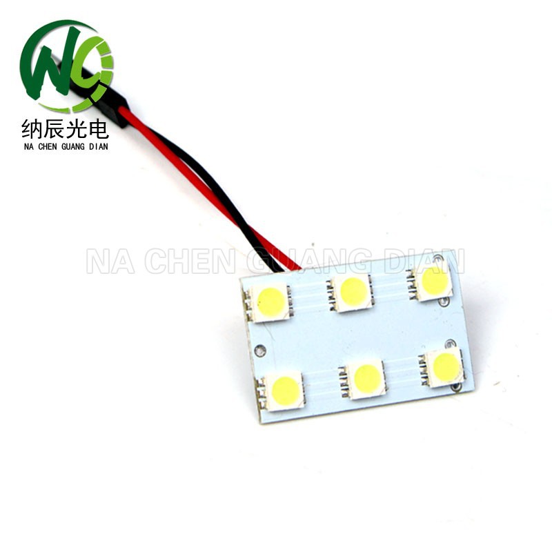 汽車LED閱讀燈 5050 6SMD 車頂燈 車廂燈 室內燈 汽車工廠,批發,進口,代購