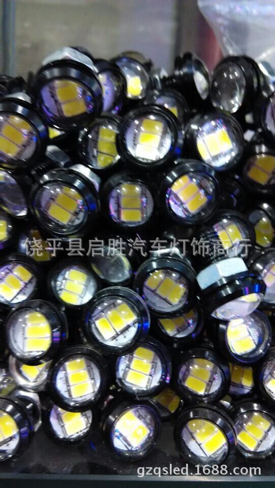 新款汽車貨車12v 24v 鷹眼燈5630LED超薄帶螺絲行車燈流氓倒車燈工廠,批發,進口,代購