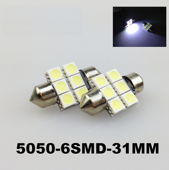 汽車LED雙尖 5050-6SMD-31mm 閱讀燈/車頂燈/牌照燈 led車牌燈工廠,批發,進口,代購