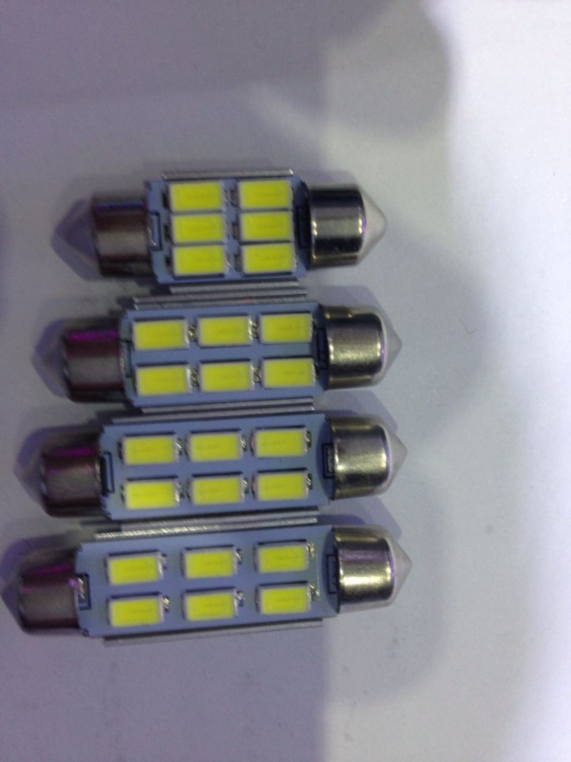 新品5630-6SMD -31MM 高亮LED閱讀燈 36/39 雙尖帶解碼 車頂燈工廠,批發,進口,代購