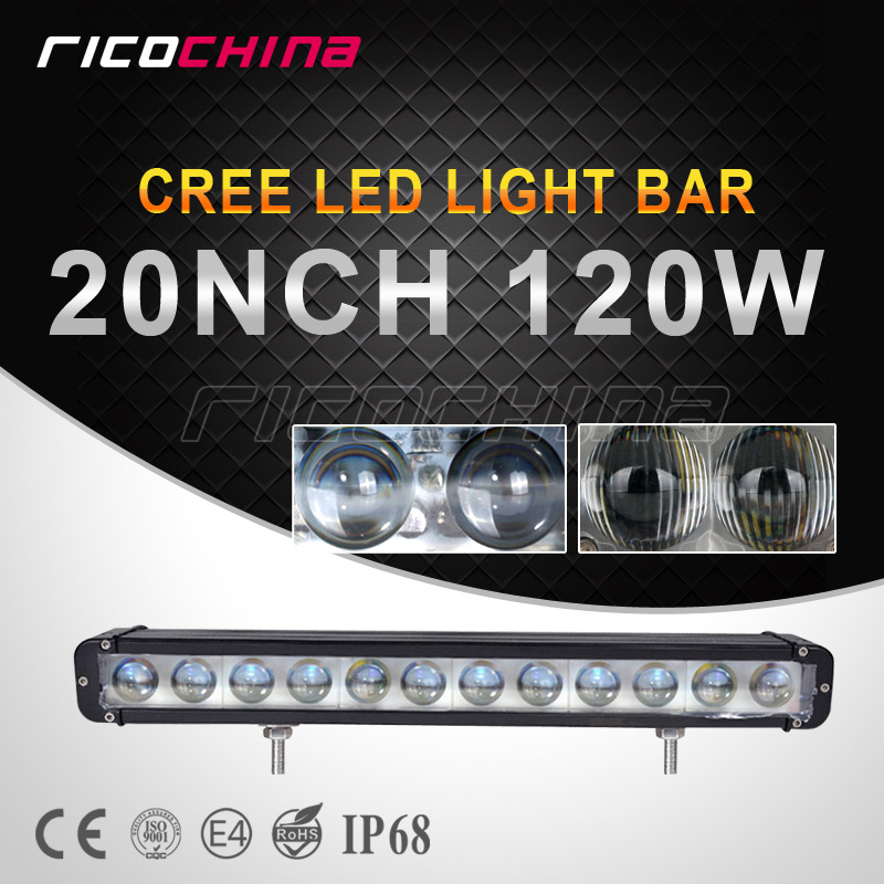 120W LED Light Bar 單排大功率長條燈/越野車燈/改裝車頂射燈工廠,批發,進口,代購