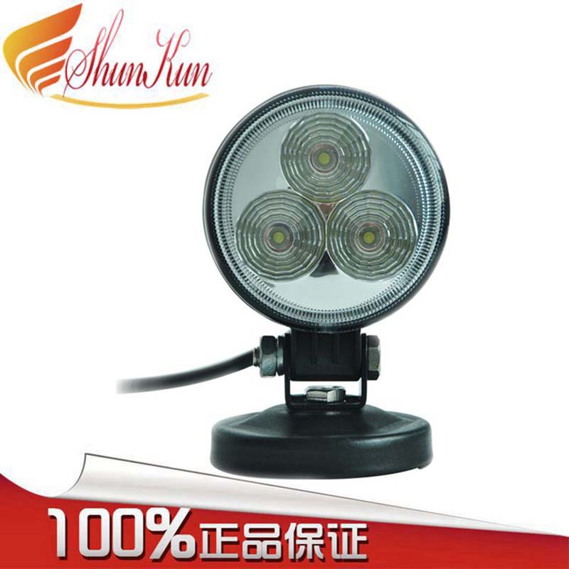 9W LED工作燈 LED射燈汽車 LED圓形 越野車燈工廠,批發,進口,代購