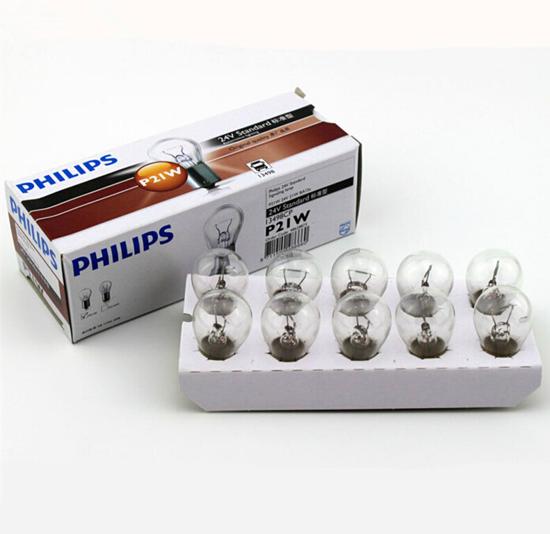 飛利浦PHILIPS 13498 CP 24V P21W 單絲平腳汽車剎車燈 倒車燈工廠,批發,進口,代購