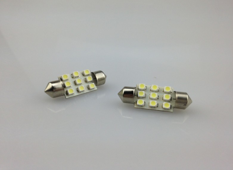 1210 汽車LED3528-9SMD-31 36MM雙尖閱讀燈 車廂燈 車頂燈 尾箱燈工廠,批發,進口,代購