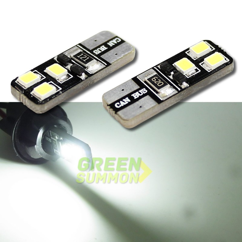 LED汽車燈閱讀燈廠傢直銷 T10 6SMD 2835 LED CANBUS 正白、暖白工廠,批發,進口,代購