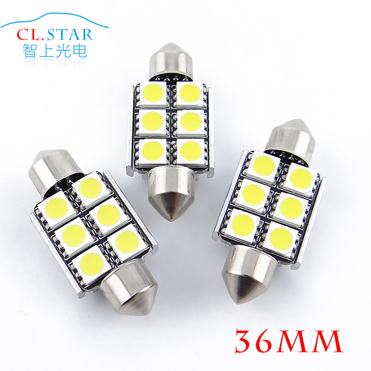 廠傢直銷汽車LED燈36mm-6smd-5050高亮室內閱讀燈 車頂燈 車內燈工廠,批發,進口,代購