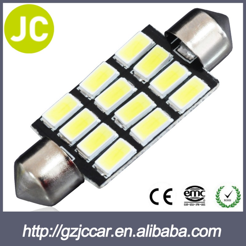 廠傢直銷改裝通用12v 42mm 5630 12smd優質耐用汽車led閱讀燈工廠,批發,進口,代購