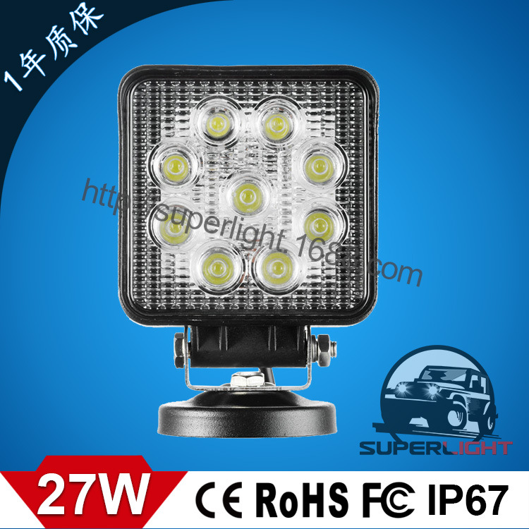 27W LED工作燈 汽車改裝燈 LED越野射燈 工程照明  檢修燈工廠,批發,進口,代購