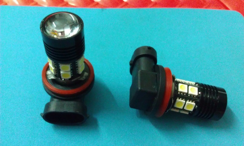 12SMD5050貼片高亮LED黑峰霧燈H11霧燈爆閃工廠,批發,進口,代購