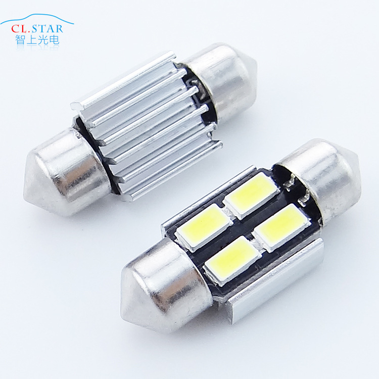 廠傢直銷汽車雙尖閱讀燈31MM 5730 4smd 無極解碼車頂燈 車內燈工廠,批發,進口,代購