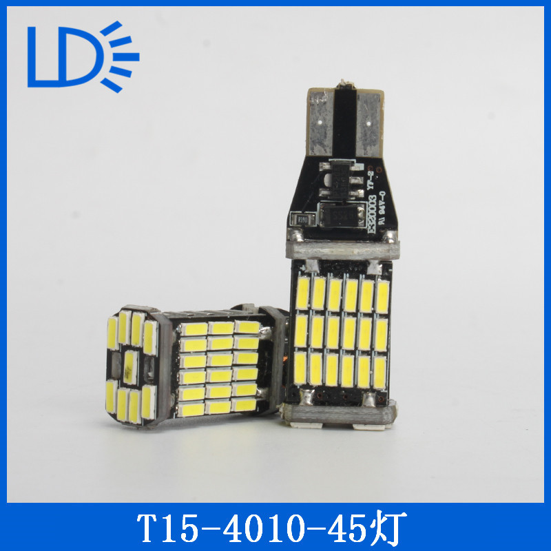 廠傢直銷 黑板鋁件 T15 4014 SMD 45燈 LED倒車燈 轉向燈 後尾燈工廠,批發,進口,代購