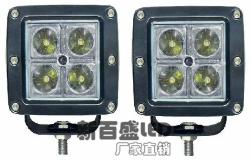 16W工作燈  正方形工作燈  4LED檢修燈   越野車射燈  CREE工廠,批發,進口,代購