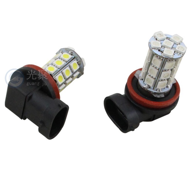 廠傢直銷 H11-爆閃27SMD 5050SMD LED爆閃霧燈 前霧燈 高亮工廠,批發,進口,代購