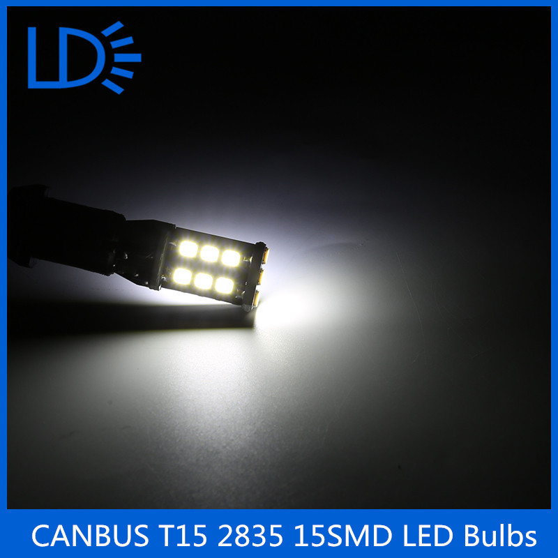 廠傢直銷 汽車LED黑板解碼倒車燈 T15 2835 15LED 轉向燈 後尾燈工廠,批發,進口,代購