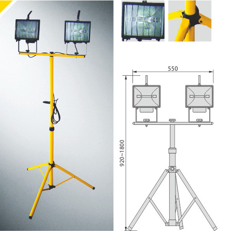 工地型2*500瓦便攜式升降工作燈工廠,批發,進口,代購