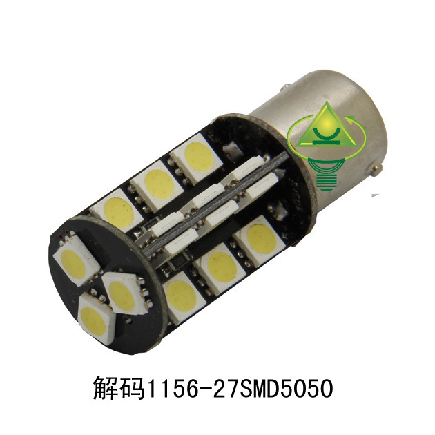 汽車解碼轉向燈 27SMD5050 S25 1156 單觸點 P21W PY21W 轉向燈工廠,批發,進口,代購